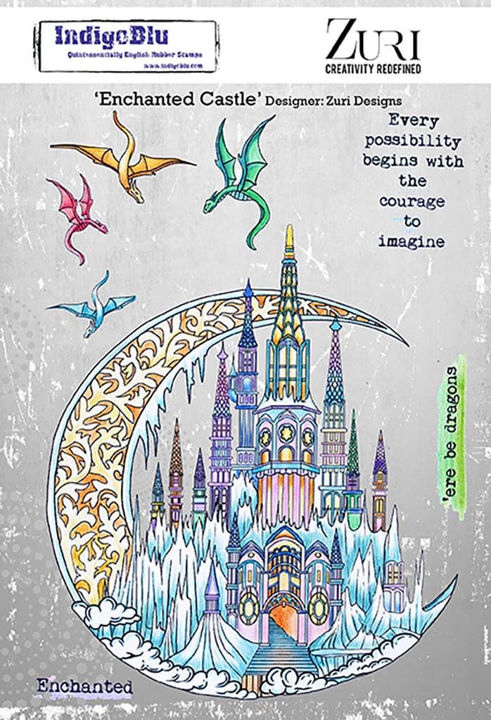 Enchanted Castle Stamp by Zuri Designs